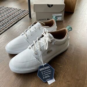 NWT Brand New Lacoste Leather Sneakers